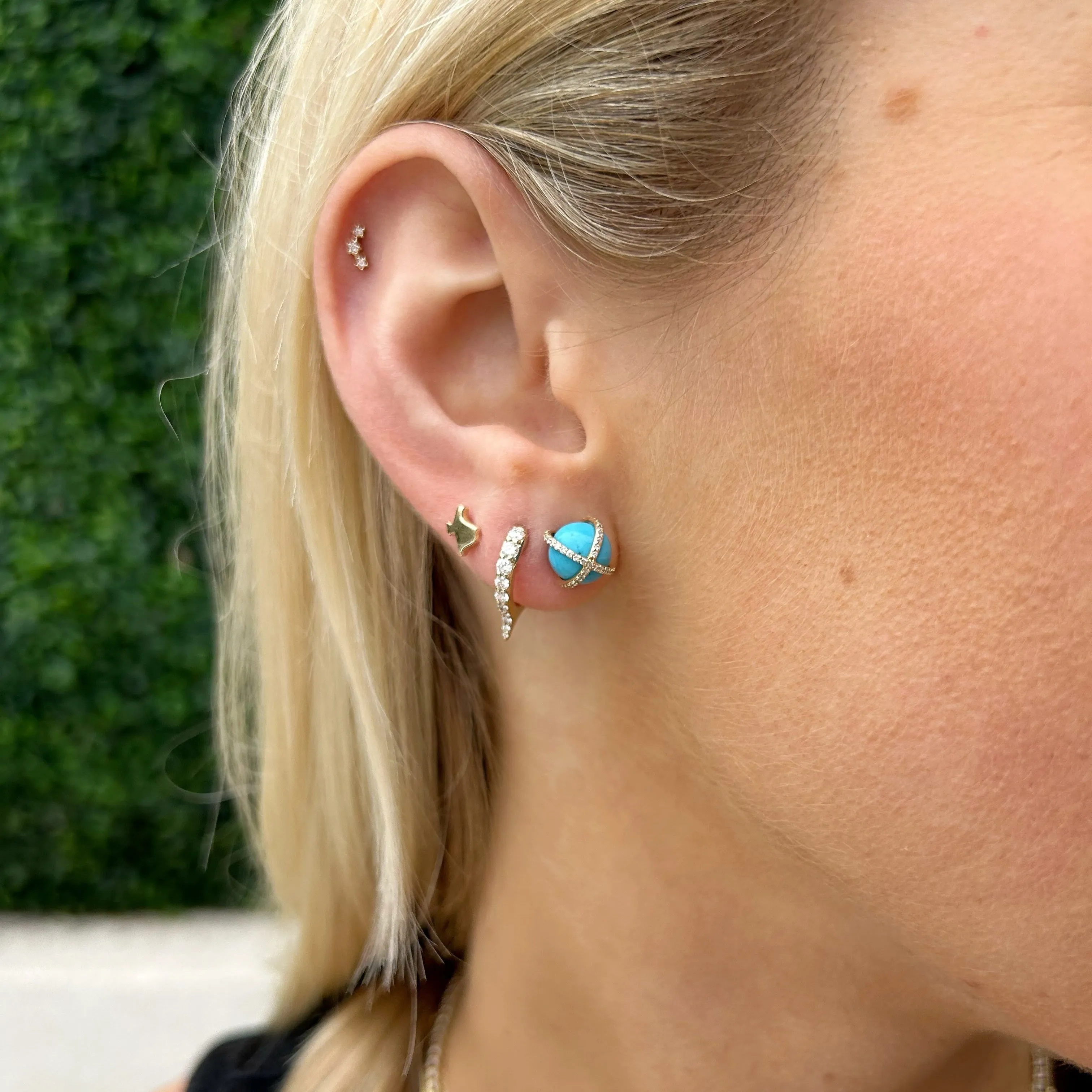 Gold Texas Stud sold by LINDSEY LEIGH JEWELRY product image thumbnail 3