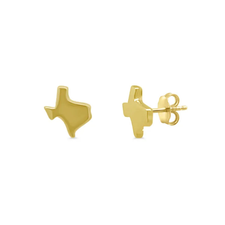 Gold Texas Stud sold by LINDSEY LEIGH JEWELRY