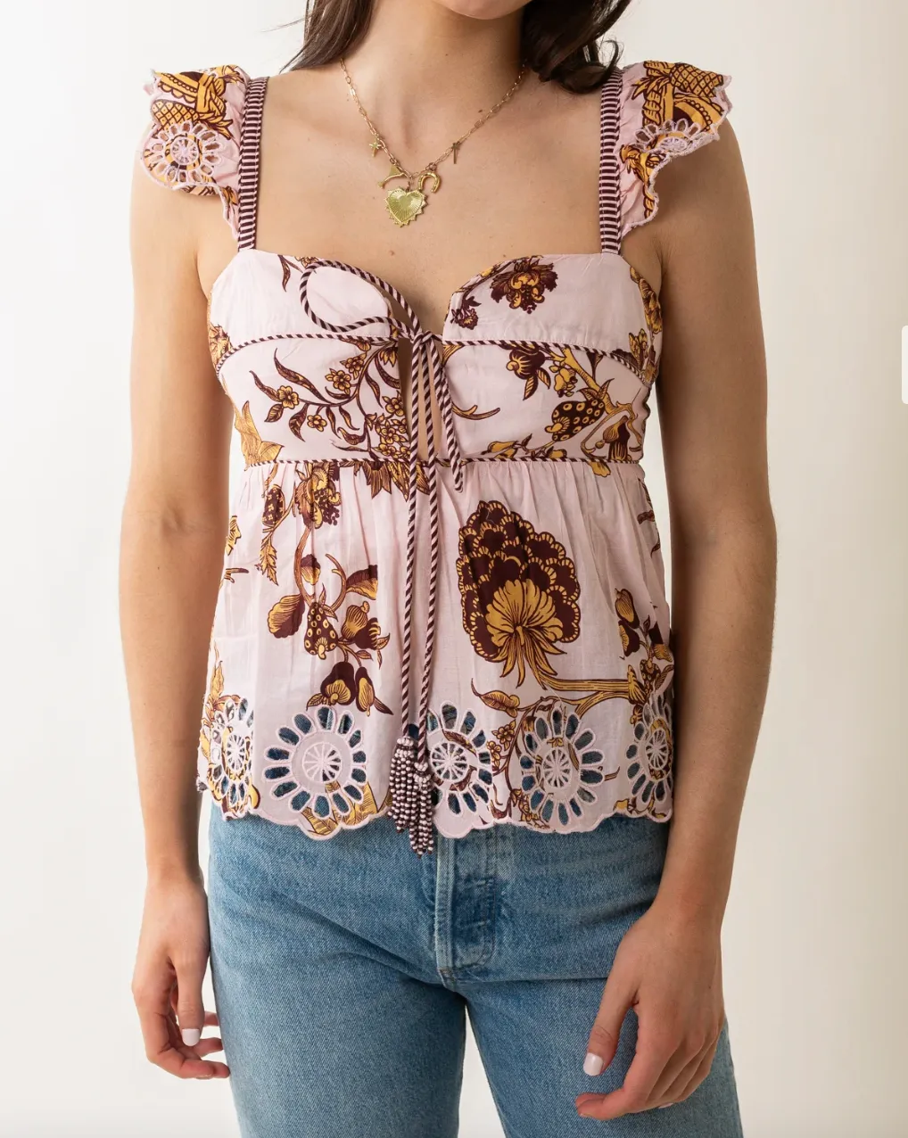 Tropical Landing Blouse sold by LINDSEY LEIGH JEWELRY product image thumbnail 3