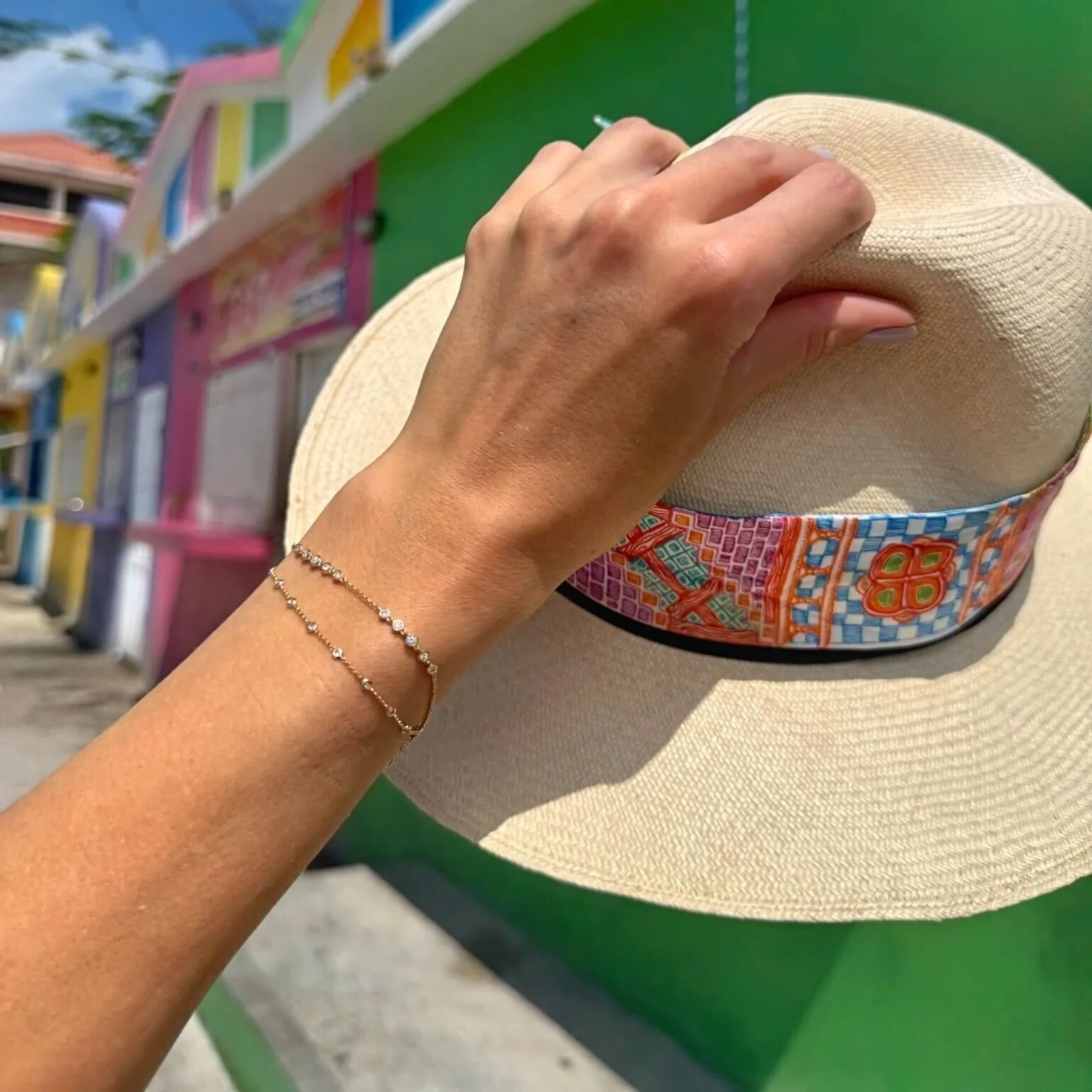 Bubble Diamond Station Bracelet sold by LINDSEY LEIGH JEWELRY product image thumbnail 4