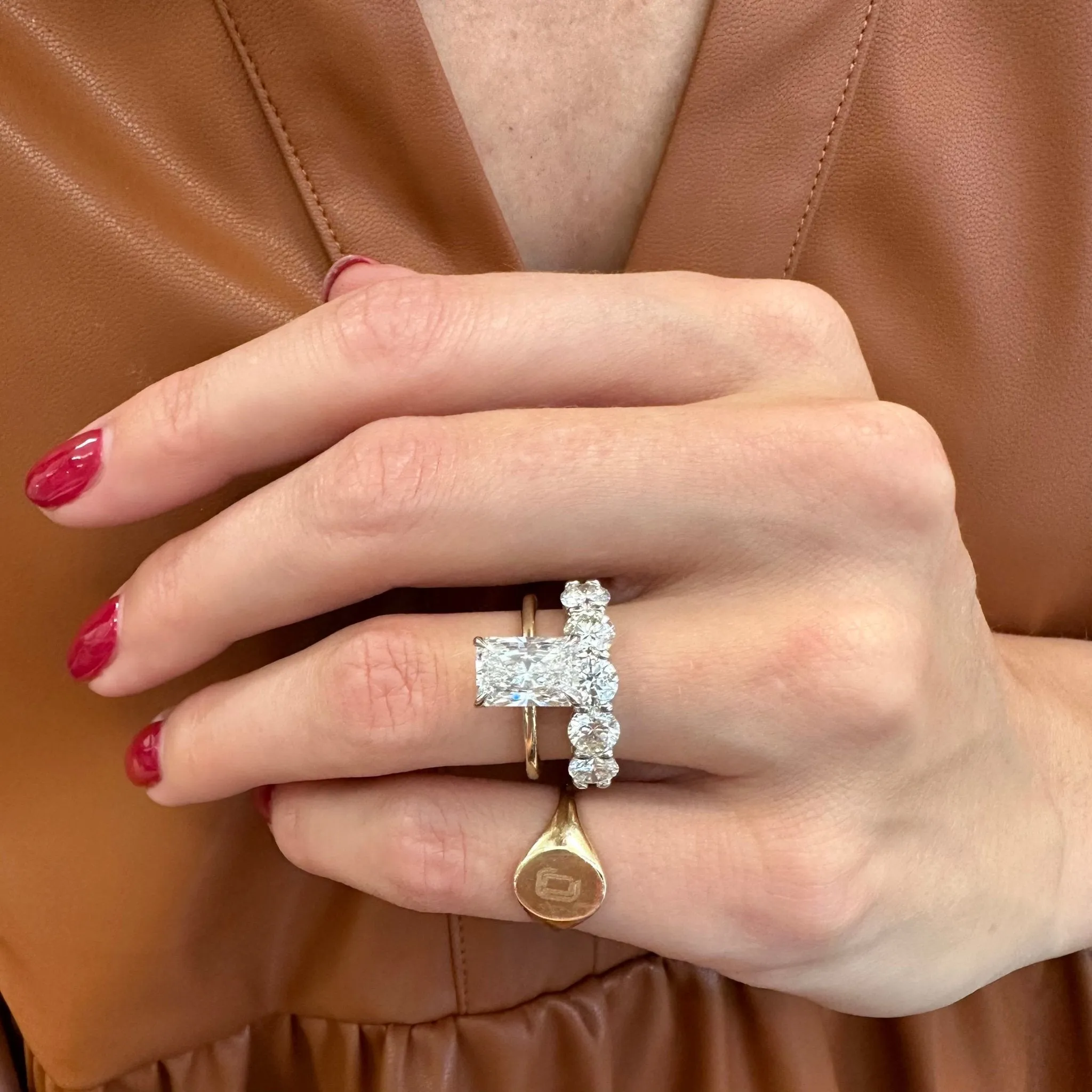 2.35ct Radiant Diamond Solitaire sold by LINDSEY LEIGH JEWELRY product image thumbnail 4