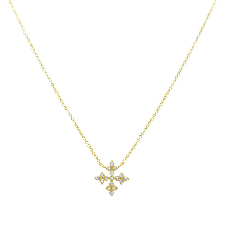 Antique Diamond Cross Necklace sold by LINDSEY LEIGH JEWELRY