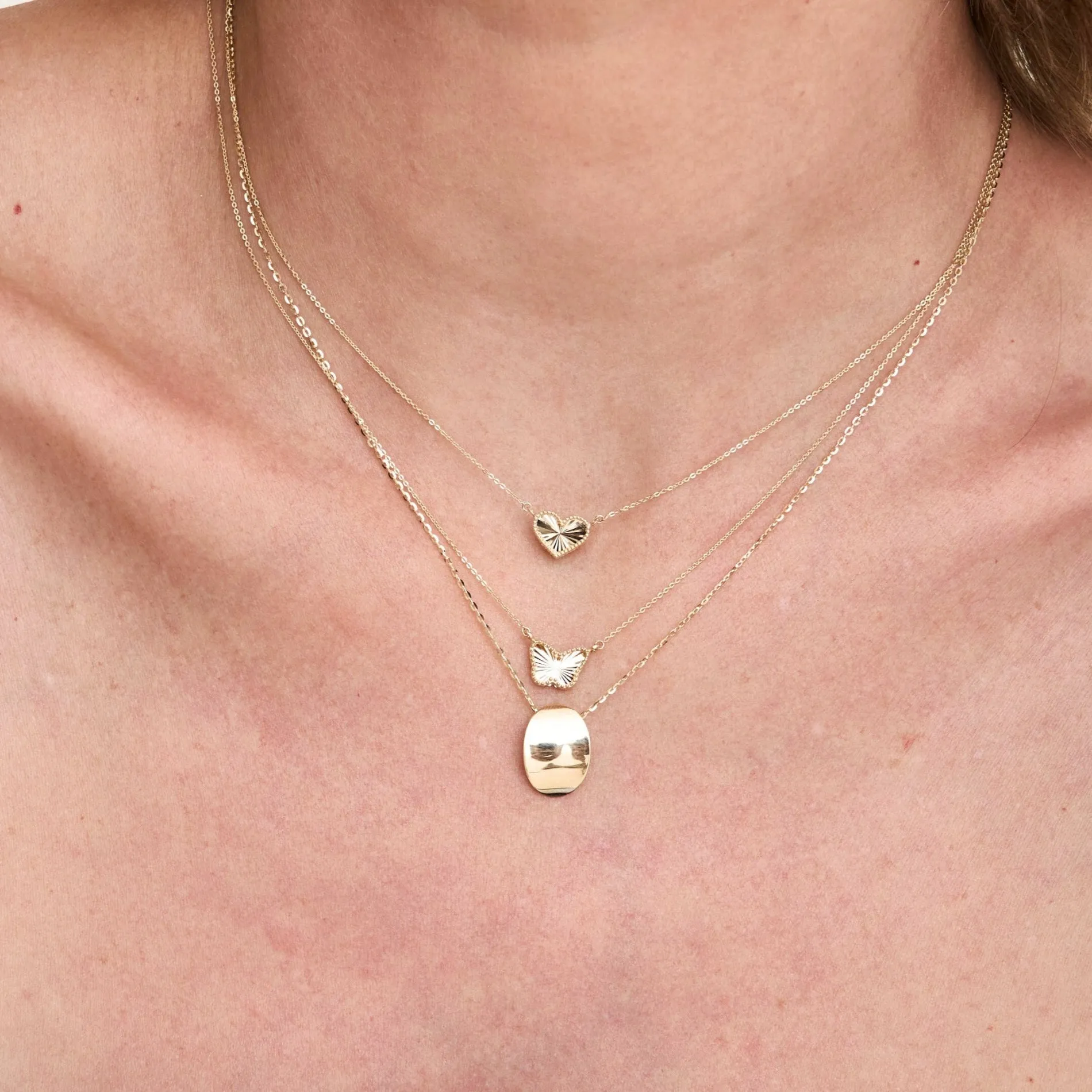 Beaded Border Butterfly Necklace sold by LINDSEY LEIGH JEWELRY product image thumbnail 2