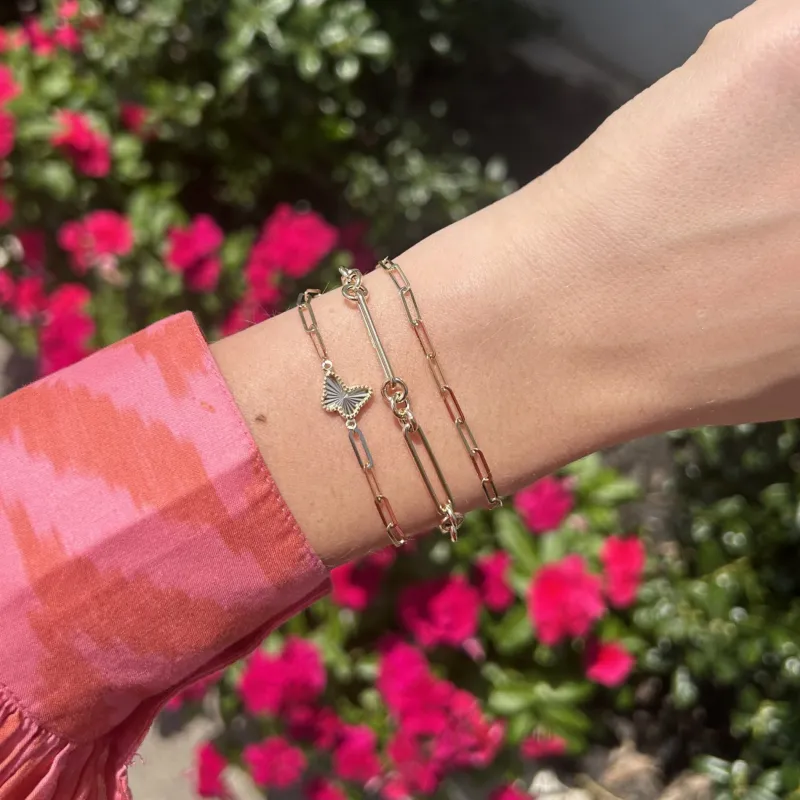 Gold Wrist Stack sold by LINDSEY LEIGH JEWELRY