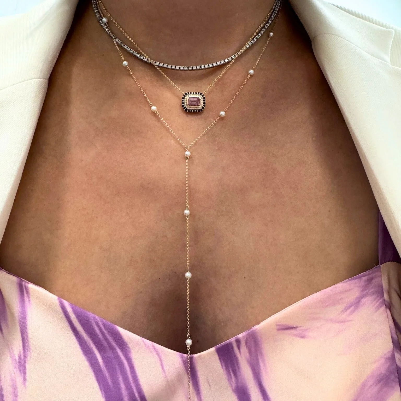 Pearls By The Yard Lariat sold by LINDSEY LEIGH JEWELRY product image thumbnail 4