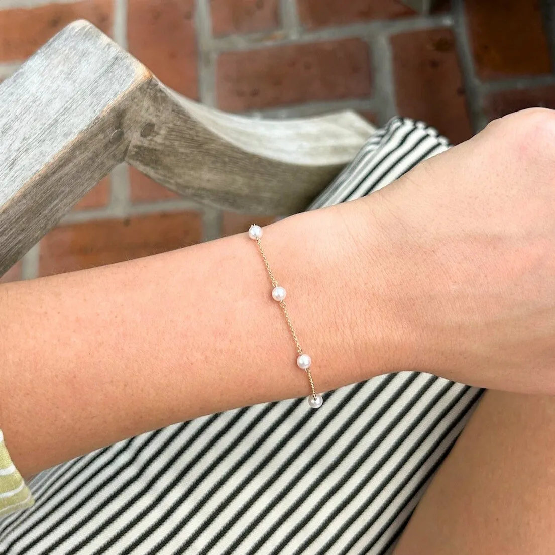 Pearls By The Yard Bracelet sold by LINDSEY LEIGH JEWELRY product image thumbnail 2