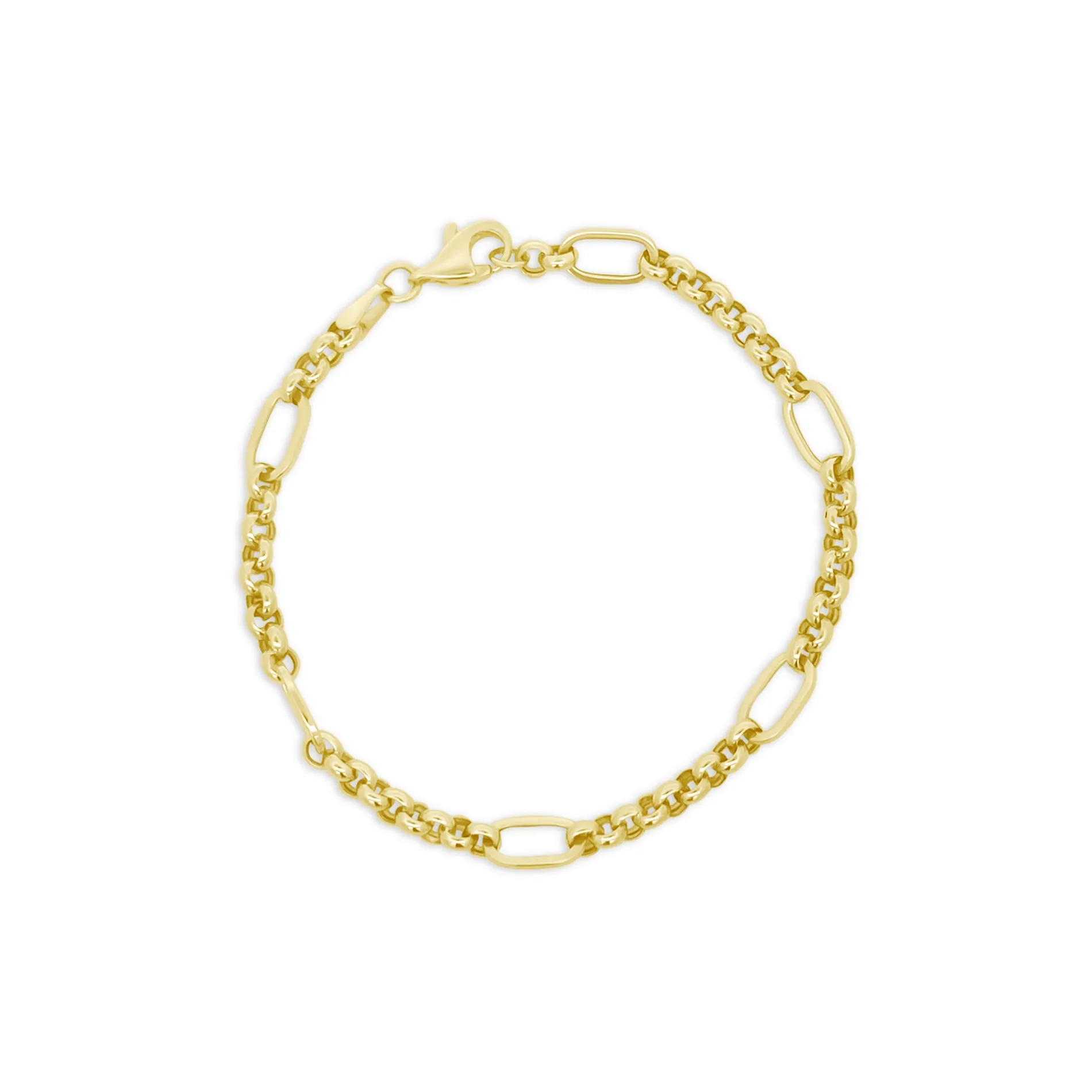 Rolo Chain Station Link Bracelet sold by LINDSEY LEIGH JEWELRY