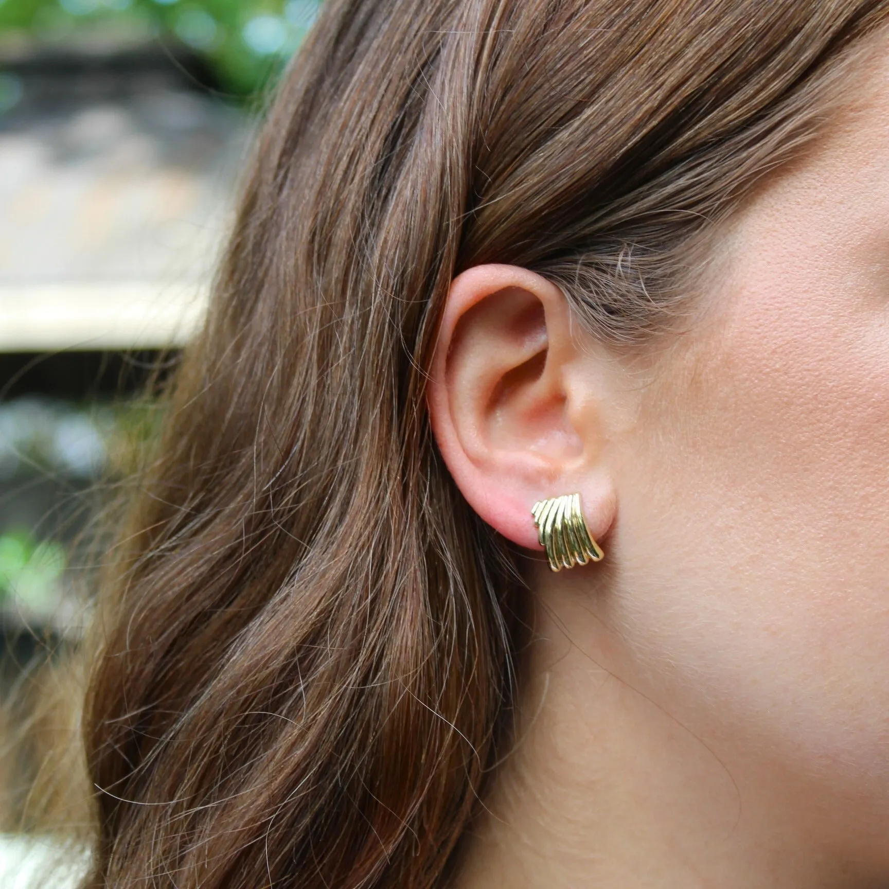 Gold Wing Earrings sold by LINDSEY LEIGH JEWELRY product image thumbnail 2