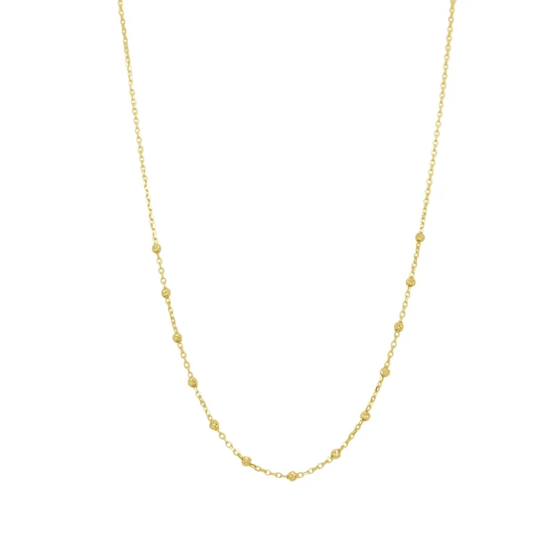 Dainty Bead Chain Necklace sold by LINDSEY LEIGH JEWELRY