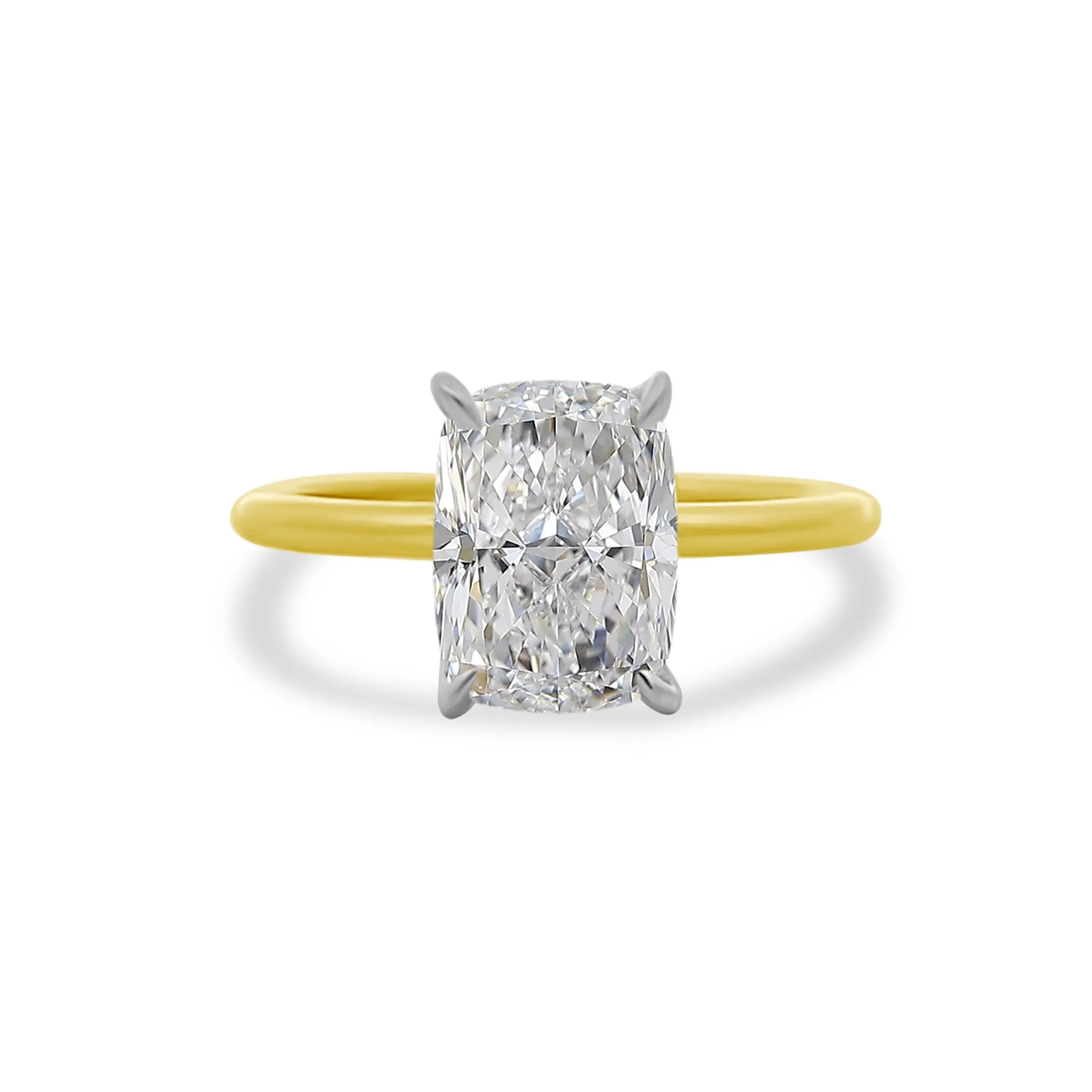 3.09ct Cushion Diamond Solitaire sold by LINDSEY LEIGH JEWELRY
