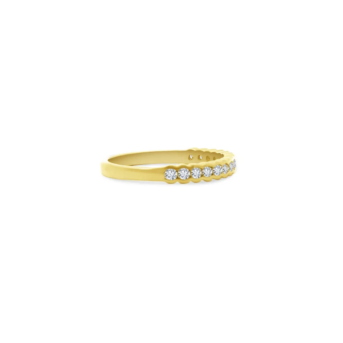 Wavy Channel Set Diamond Band sold by LINDSEY LEIGH JEWELRY product image thumbnail 4