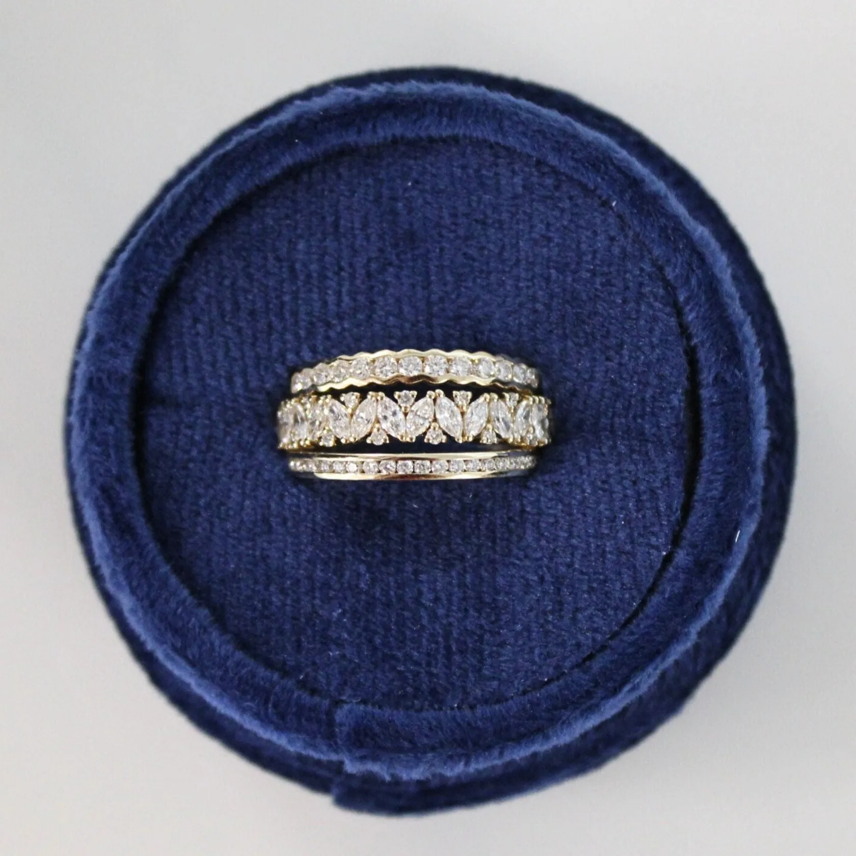 Wavy Channel Set Diamond Band sold by LINDSEY LEIGH JEWELRY product image thumbnail 5