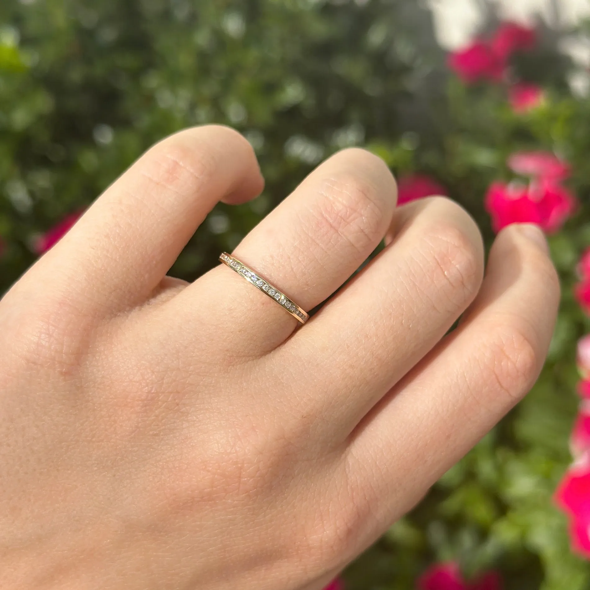 Diamond Channel Set Band sold by LINDSEY LEIGH JEWELRY product image thumbnail 3