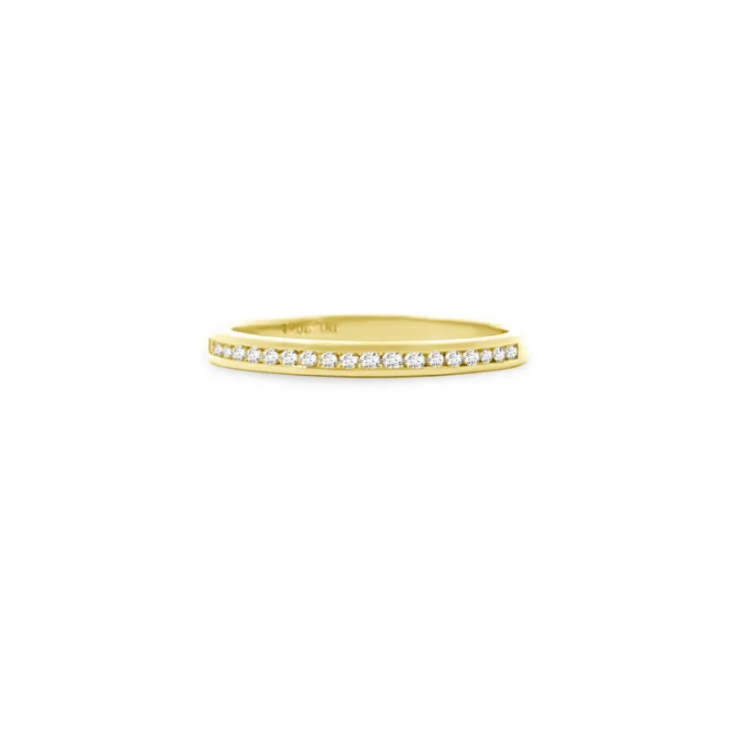 Diamond Channel Set Band sold by LINDSEY LEIGH JEWELRY