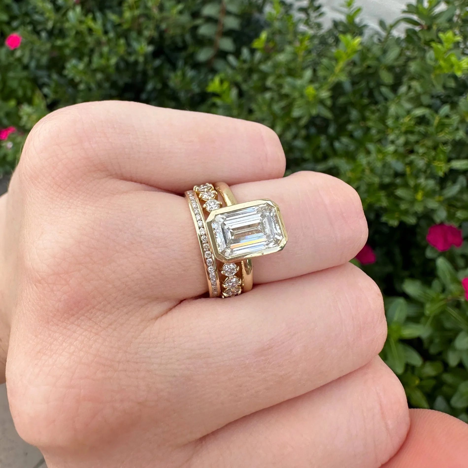 Diamond Channel Set Band sold by LINDSEY LEIGH JEWELRY product image thumbnail 2