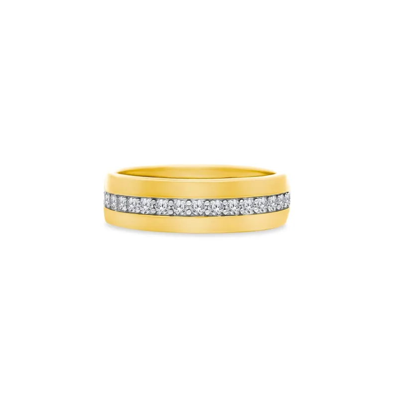 Single Row Cigar Band sold by LINDSEY LEIGH JEWELRY