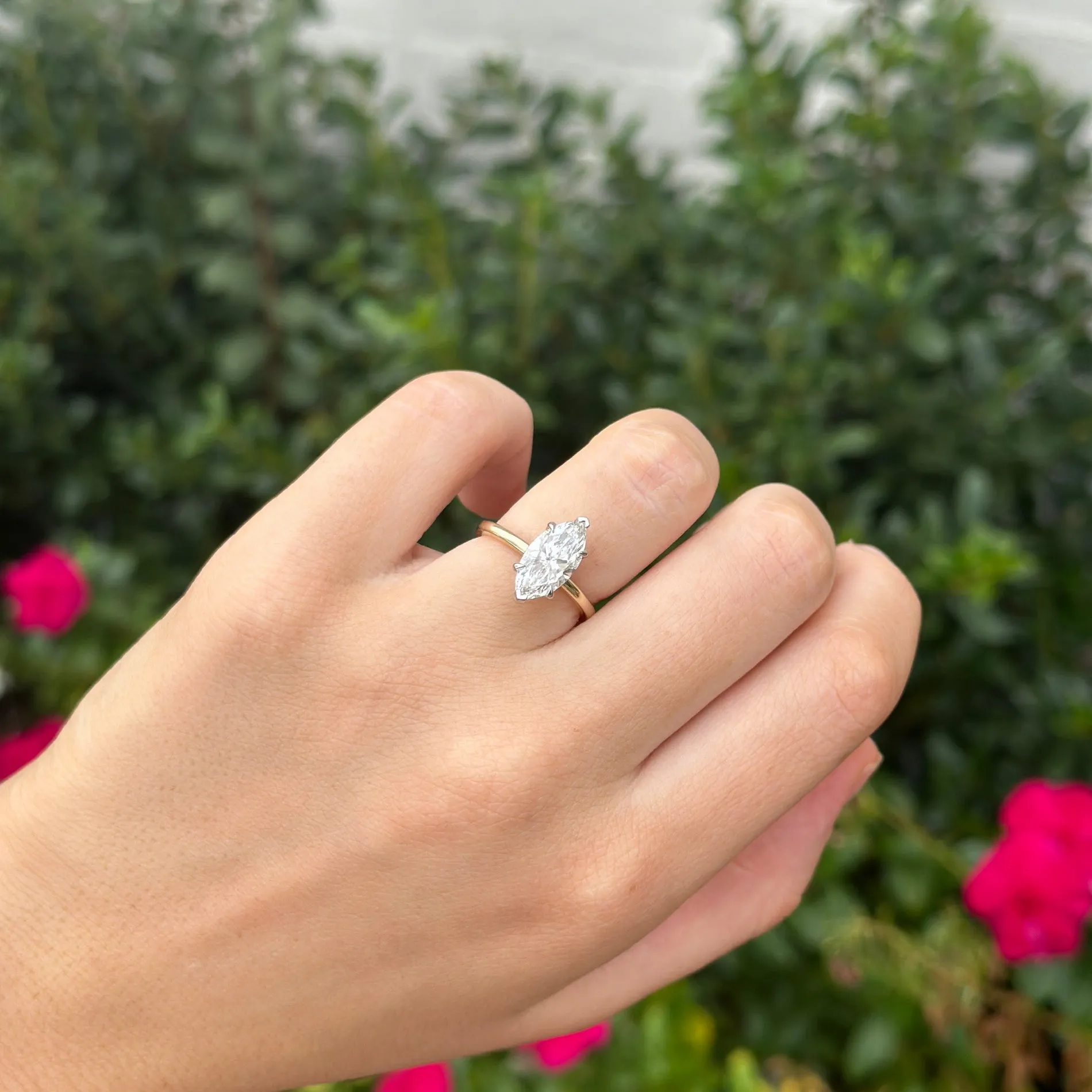 2.37cttw Marquise Cut Solitaire sold by LINDSEY LEIGH JEWELRY product image thumbnail 4