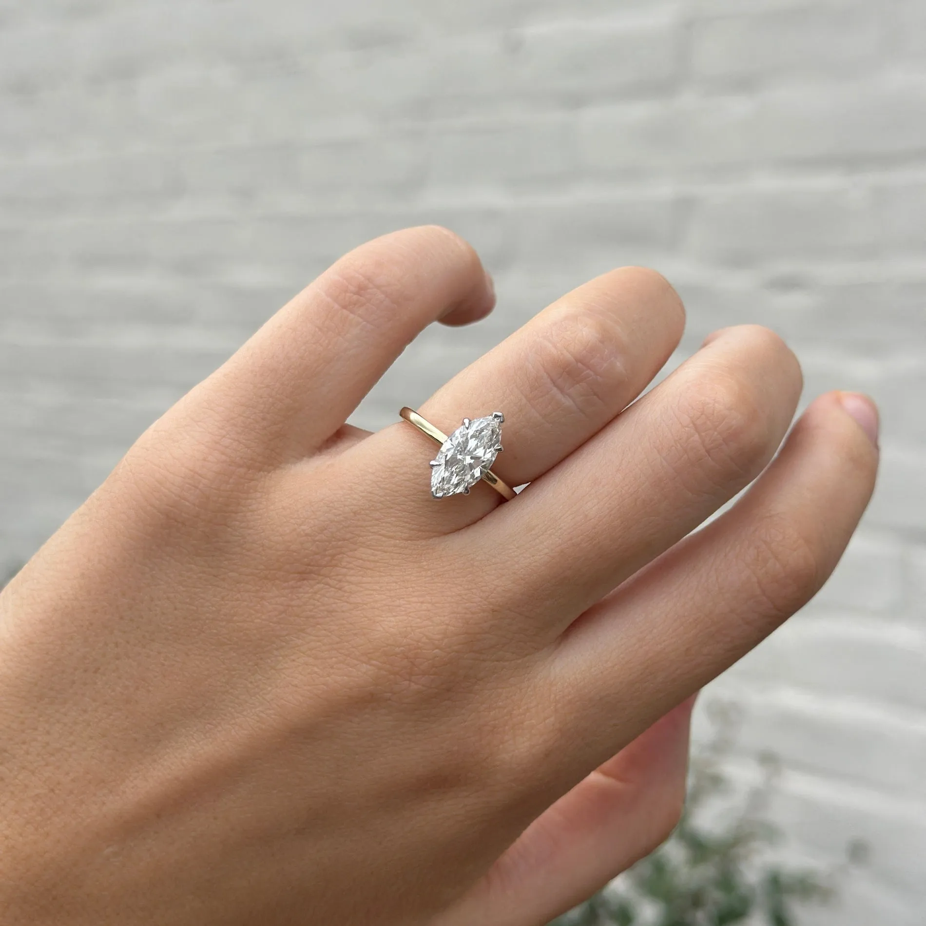 2.37cttw Marquise Cut Solitaire sold by LINDSEY LEIGH JEWELRY product image thumbnail 2