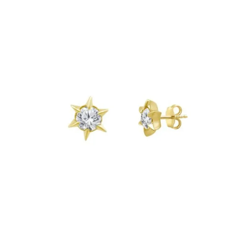Diamond Star Studs sold by LINDSEY LEIGH JEWELRY
