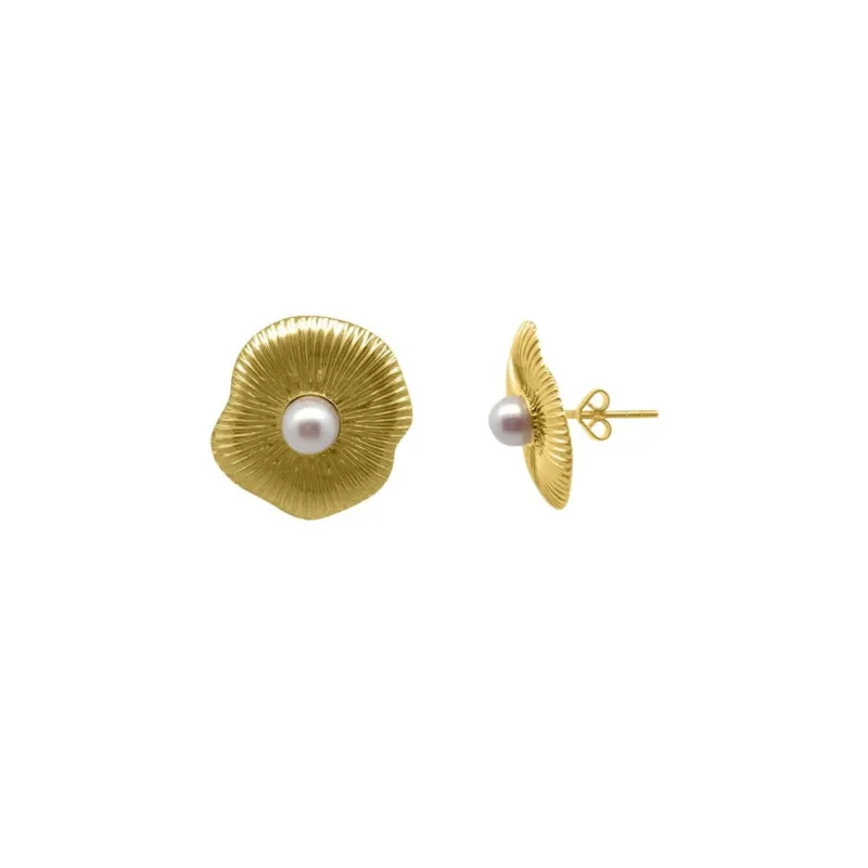Lily Pad Earrings made by LINDSEY LEIGH JEWELRY