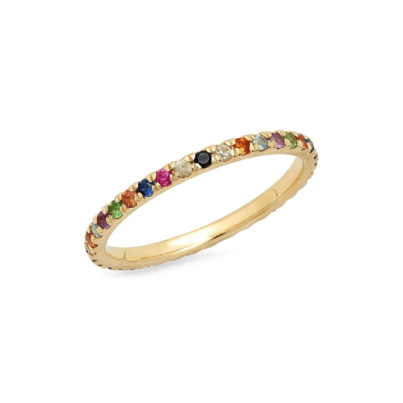 Rainbow Eternity Band sold by LINDSEY LEIGH JEWELRY