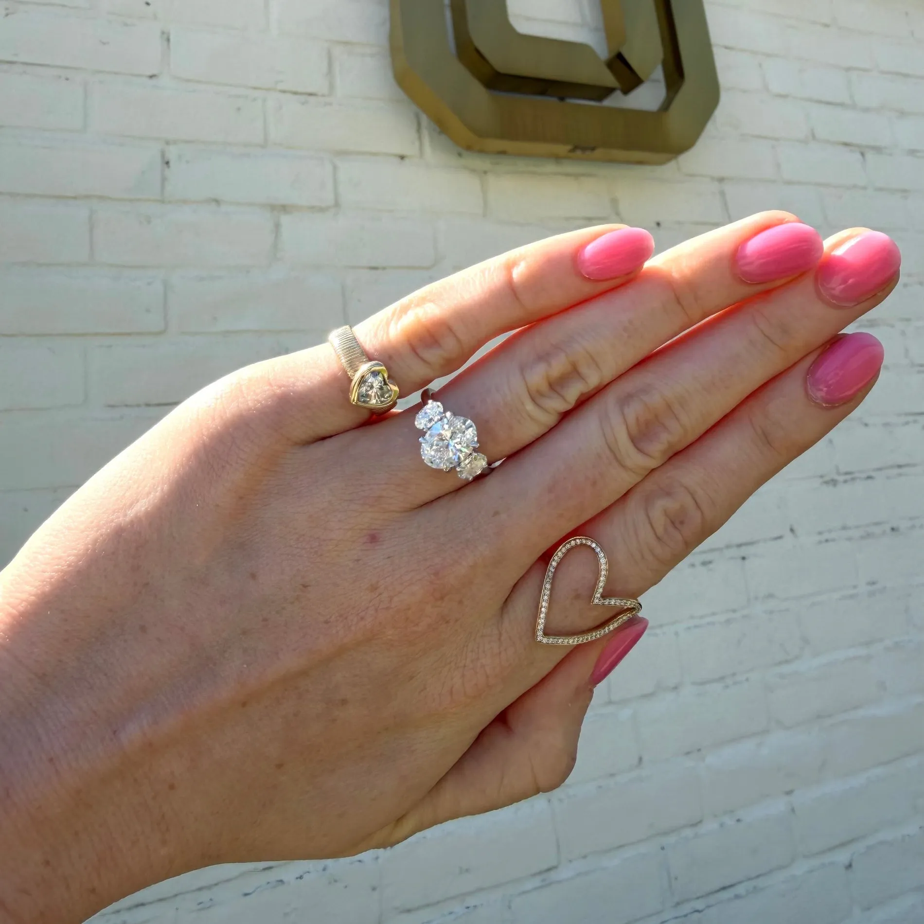 2.54ct Triple Oval Cut sold by LINDSEY LEIGH JEWELRY product image thumbnail 5