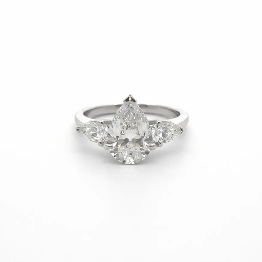 2.50ct Triple Pear Cut sold by LINDSEY LEIGH JEWELRY