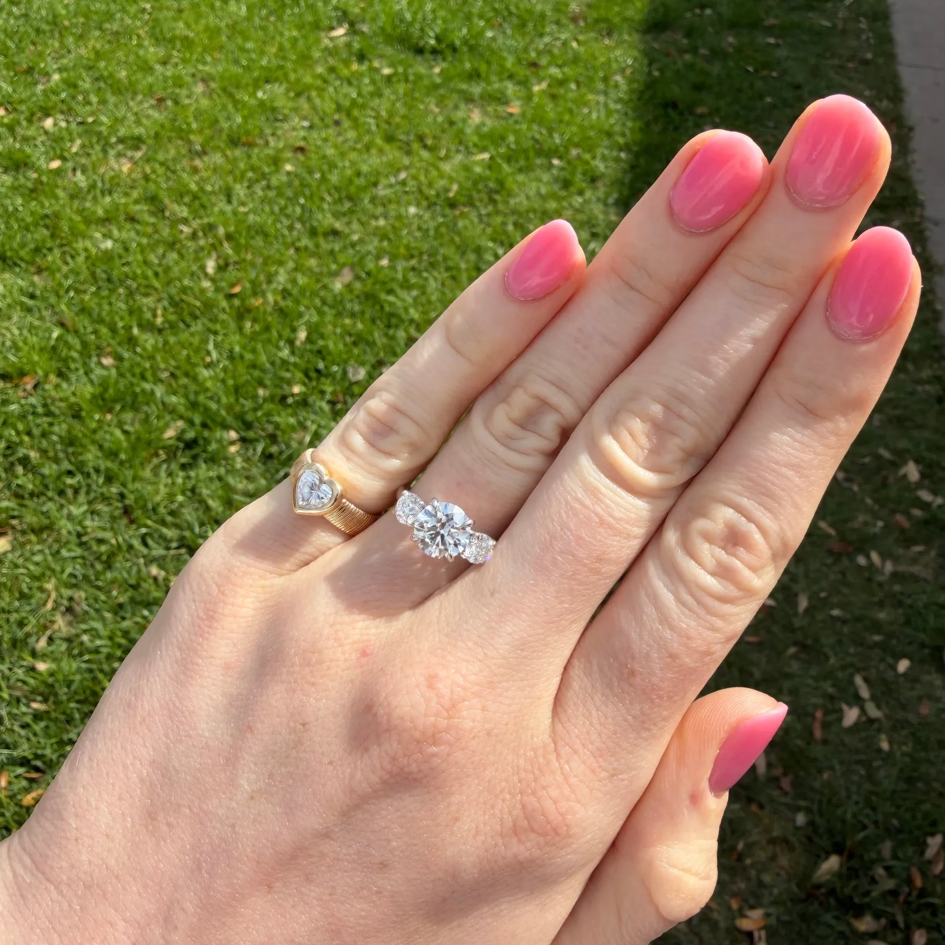 2.25ct Triple Round sold by LINDSEY LEIGH JEWELRY product image thumbnail 3