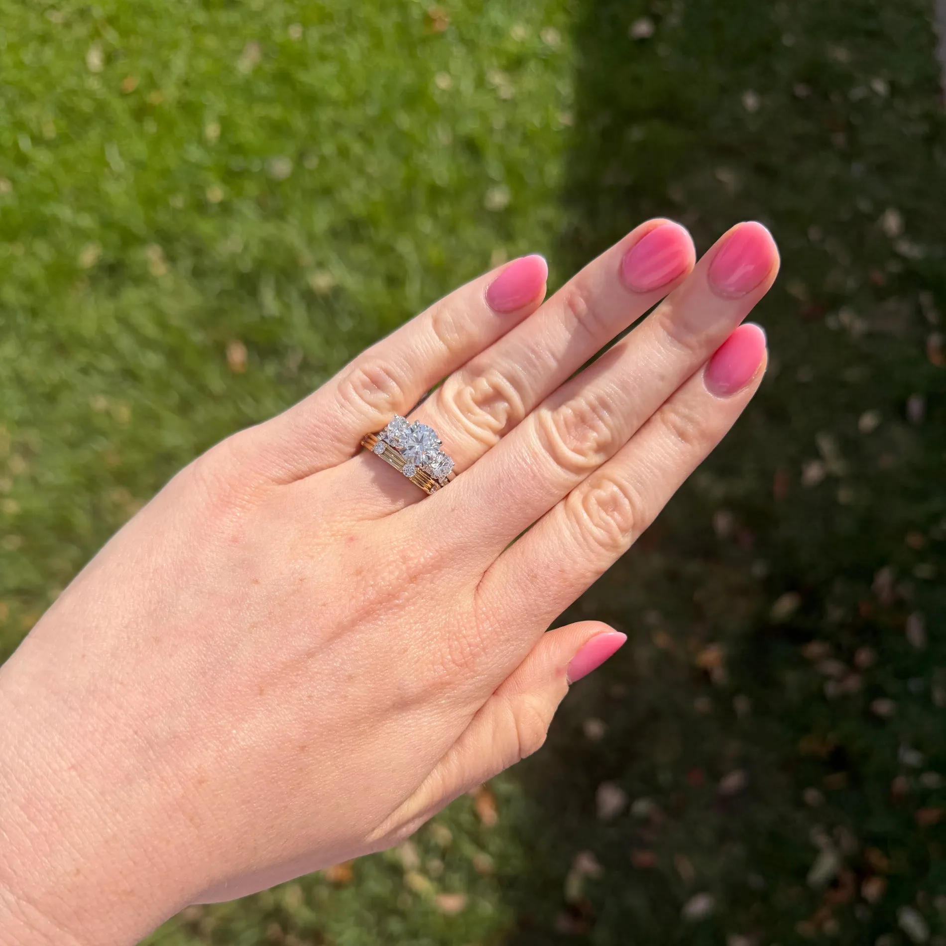 2.25ct Triple Round sold by LINDSEY LEIGH JEWELRY product image thumbnail 2