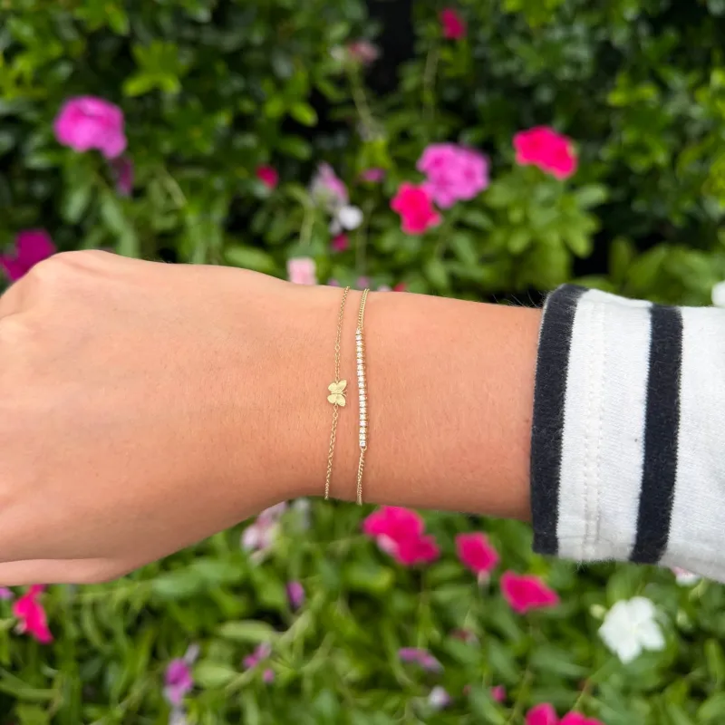 Gold Butterfly Bracelet made by LINDSEY LEIGH JEWELRY