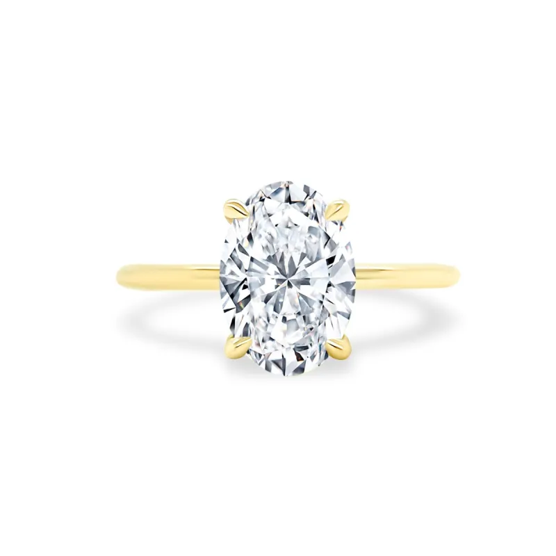 Oval Cut Solitaire sold by LINDSEY LEIGH JEWELRY