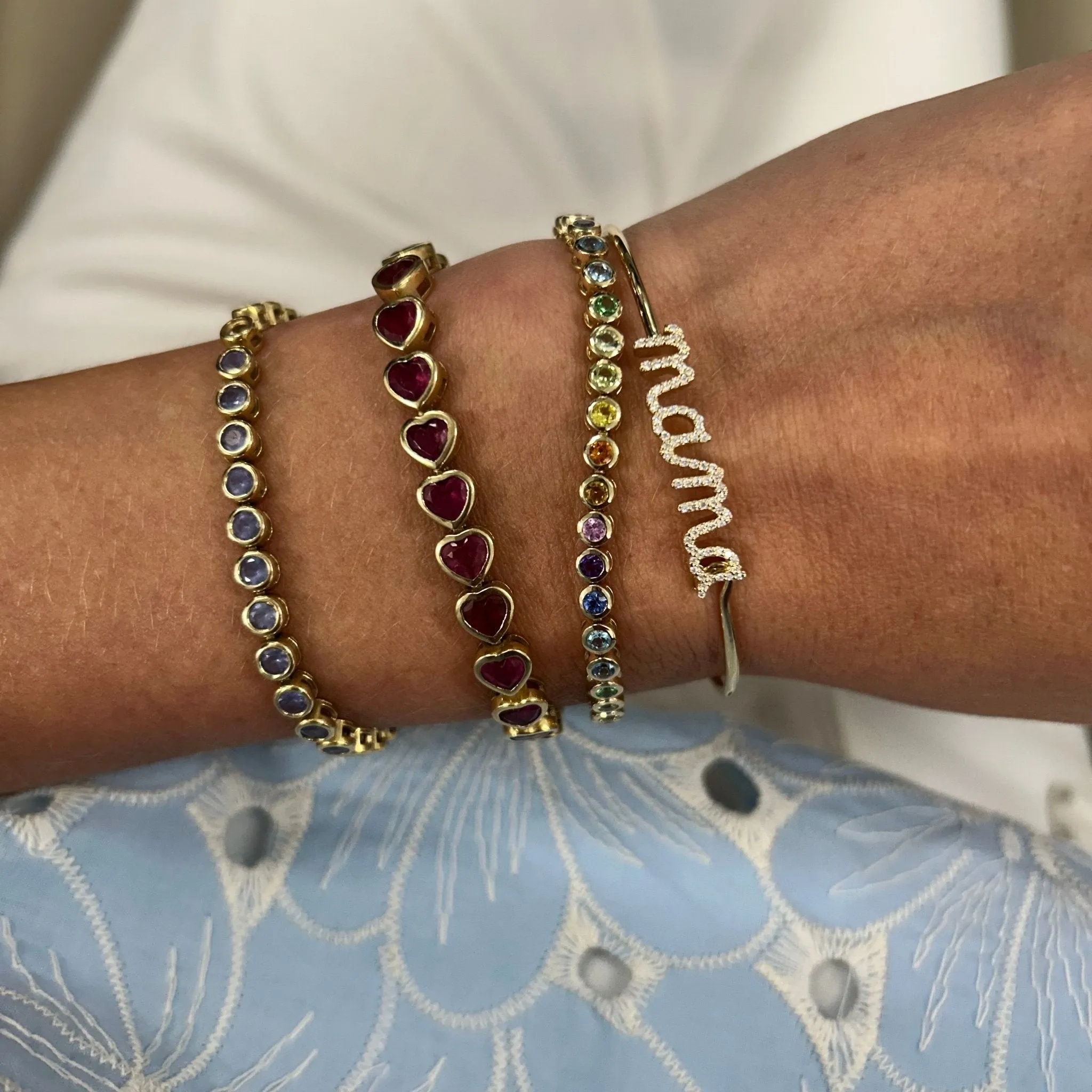 Diamond Mama Bangle sold by LINDSEY LEIGH JEWELRY product image thumbnail 3