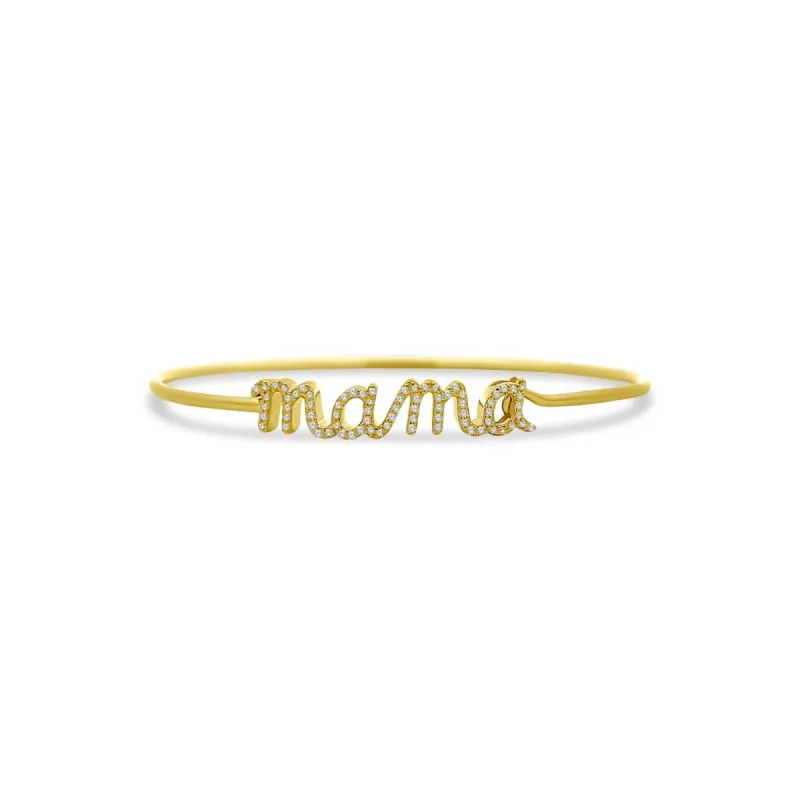 Diamond Mama Bangle sold by LINDSEY LEIGH JEWELRY