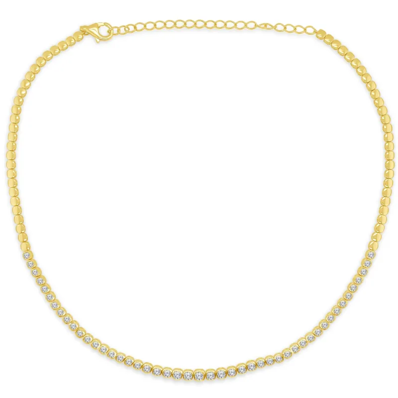 Diamond Illusion Cushion Necklace sold by LINDSEY LEIGH JEWELRY