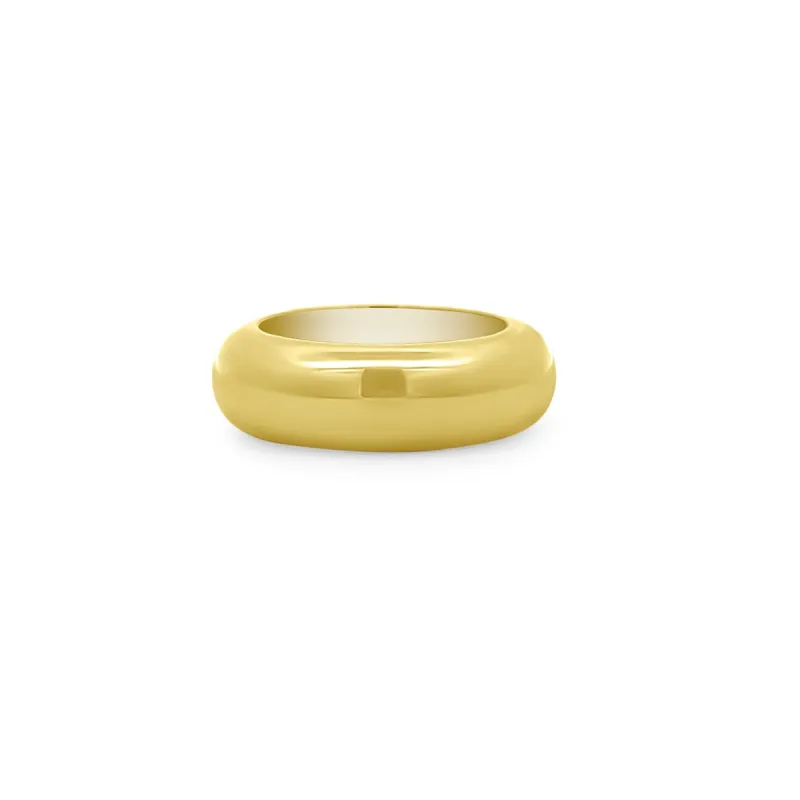 Gold Tube Ring sold by LINDSEY LEIGH JEWELRY