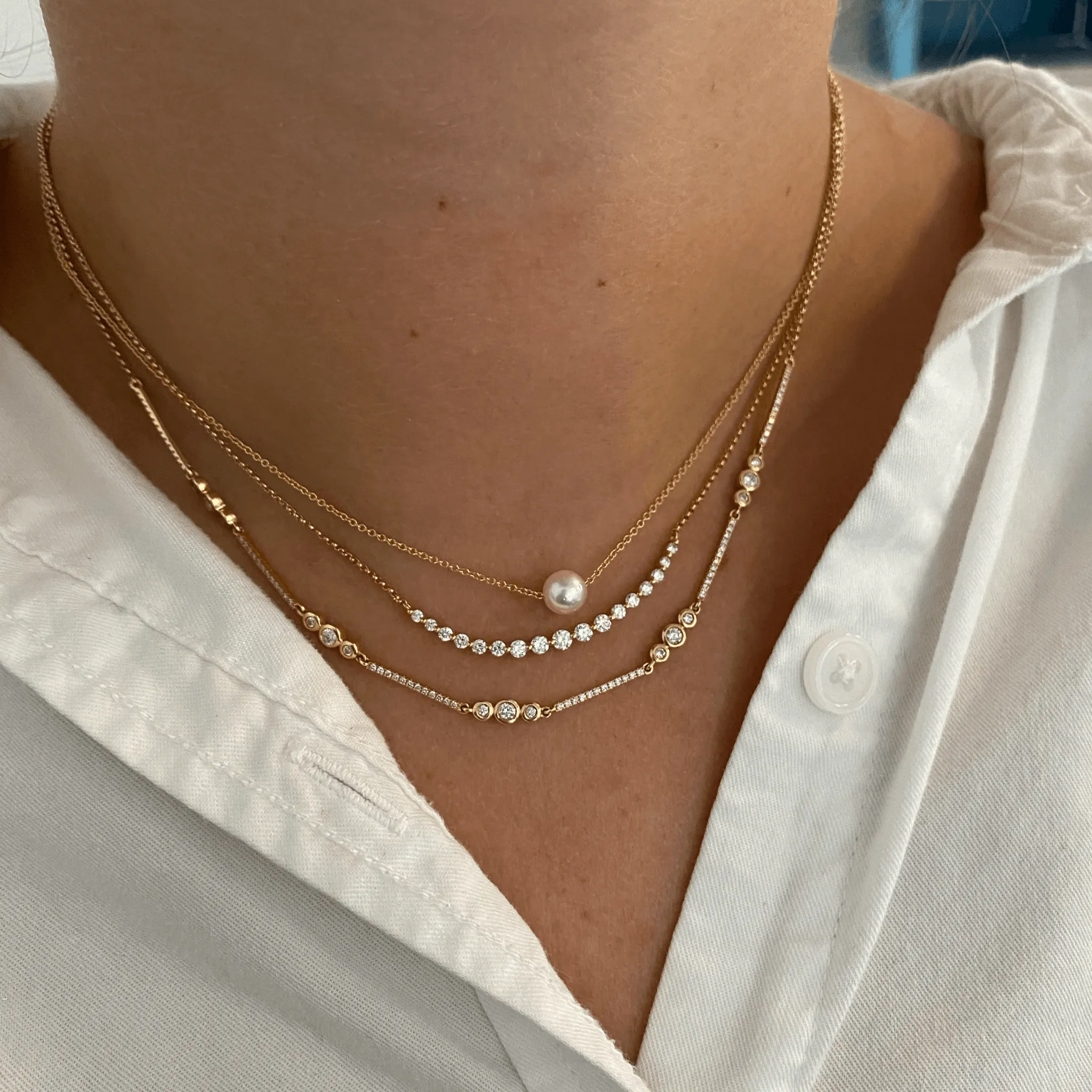 Add a Pearl Necklace sold by LINDSEY LEIGH JEWELRY product image thumbnail 2