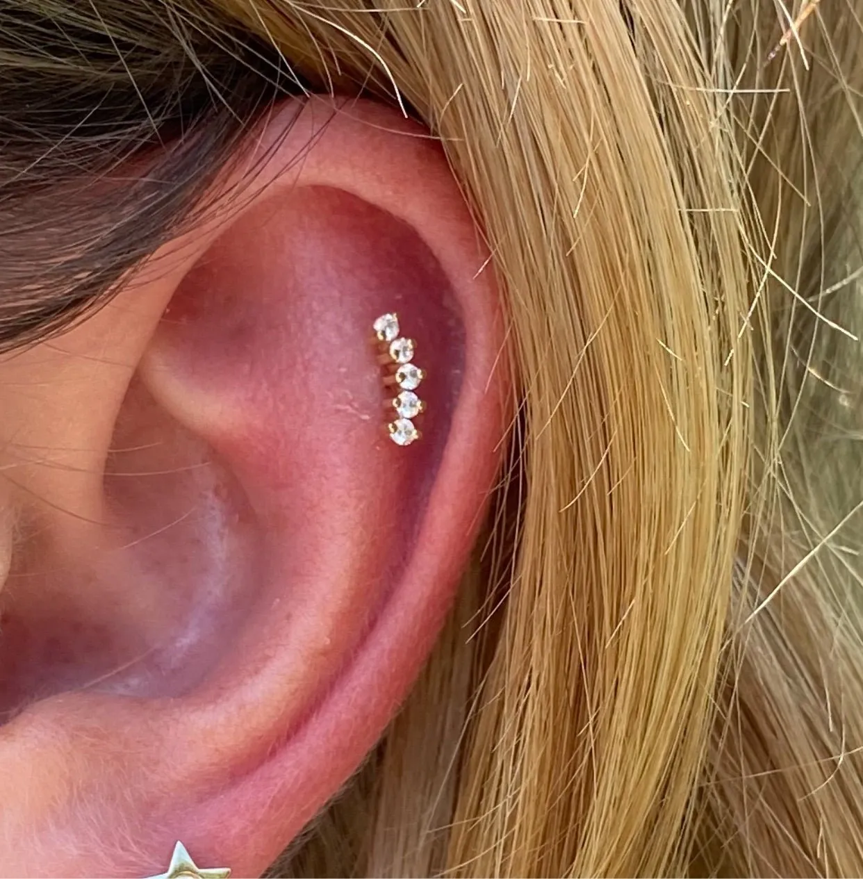 Dainty Diamond Ear Crawler sold by LINDSEY LEIGH JEWELRY product image thumbnail 5