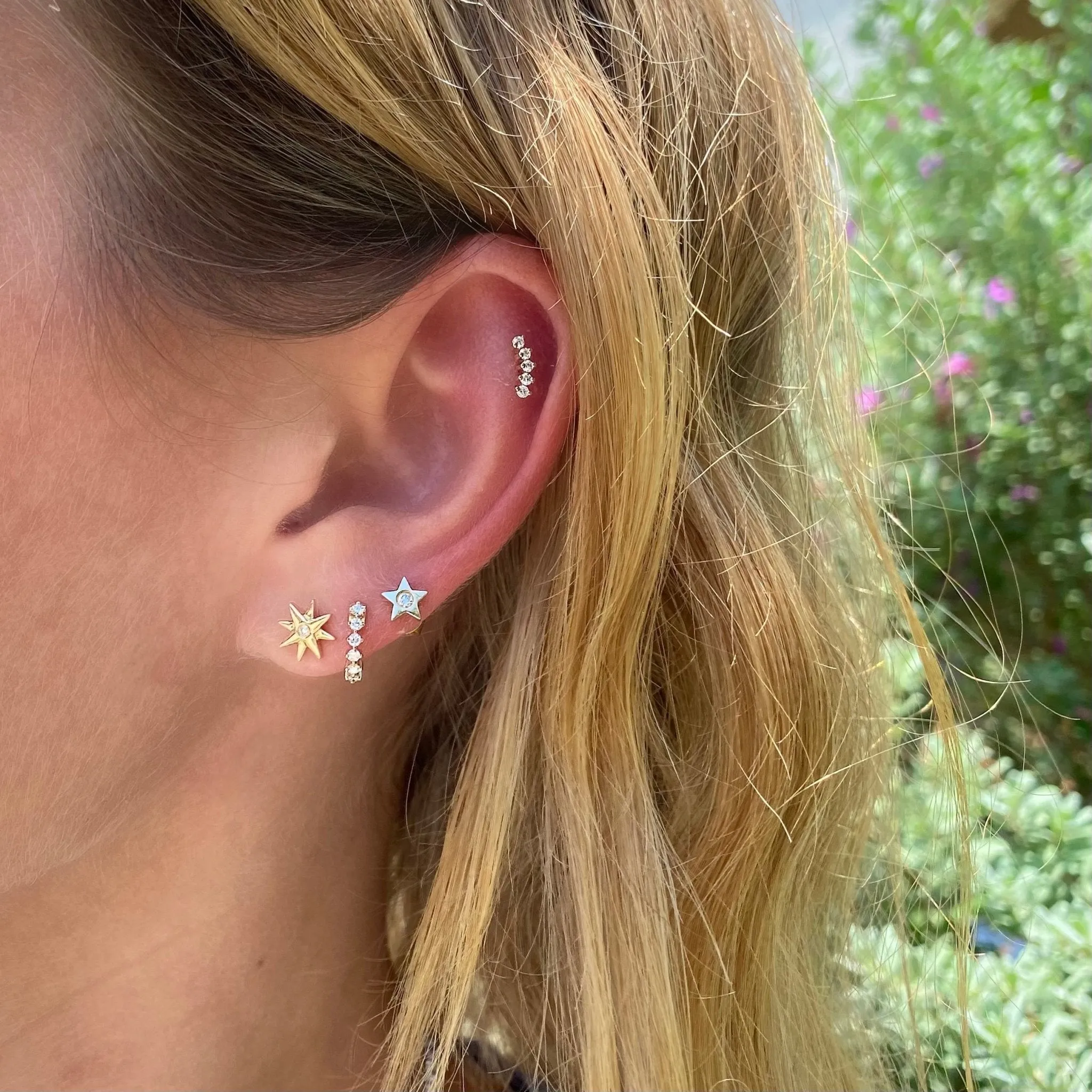 Dainty Diamond Ear Crawler sold by LINDSEY LEIGH JEWELRY product image thumbnail 2