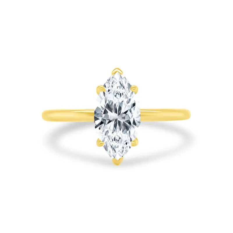 Marquise Cut Solitaire sold by LINDSEY LEIGH JEWELRY
