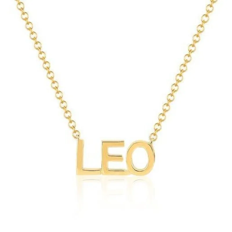 Gold Personalized Name Necklace sold by LINDSEY LEIGH JEWELRY