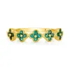 Gemstone Clover Band sold by LINDSEY LEIGH JEWELRY