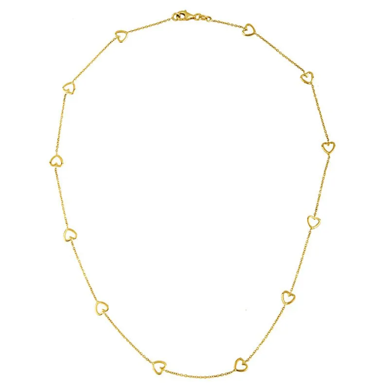 Station Heart Necklace sold by LINDSEY LEIGH JEWELRY