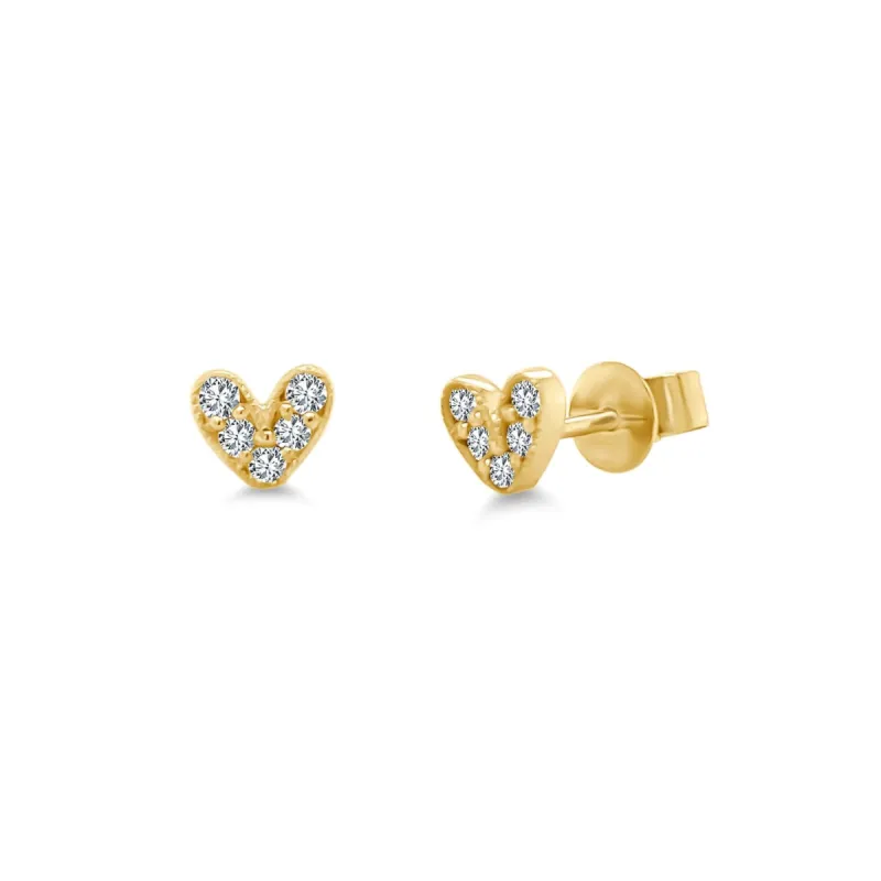 Artsy Heart Studs sold by LINDSEY LEIGH JEWELRY