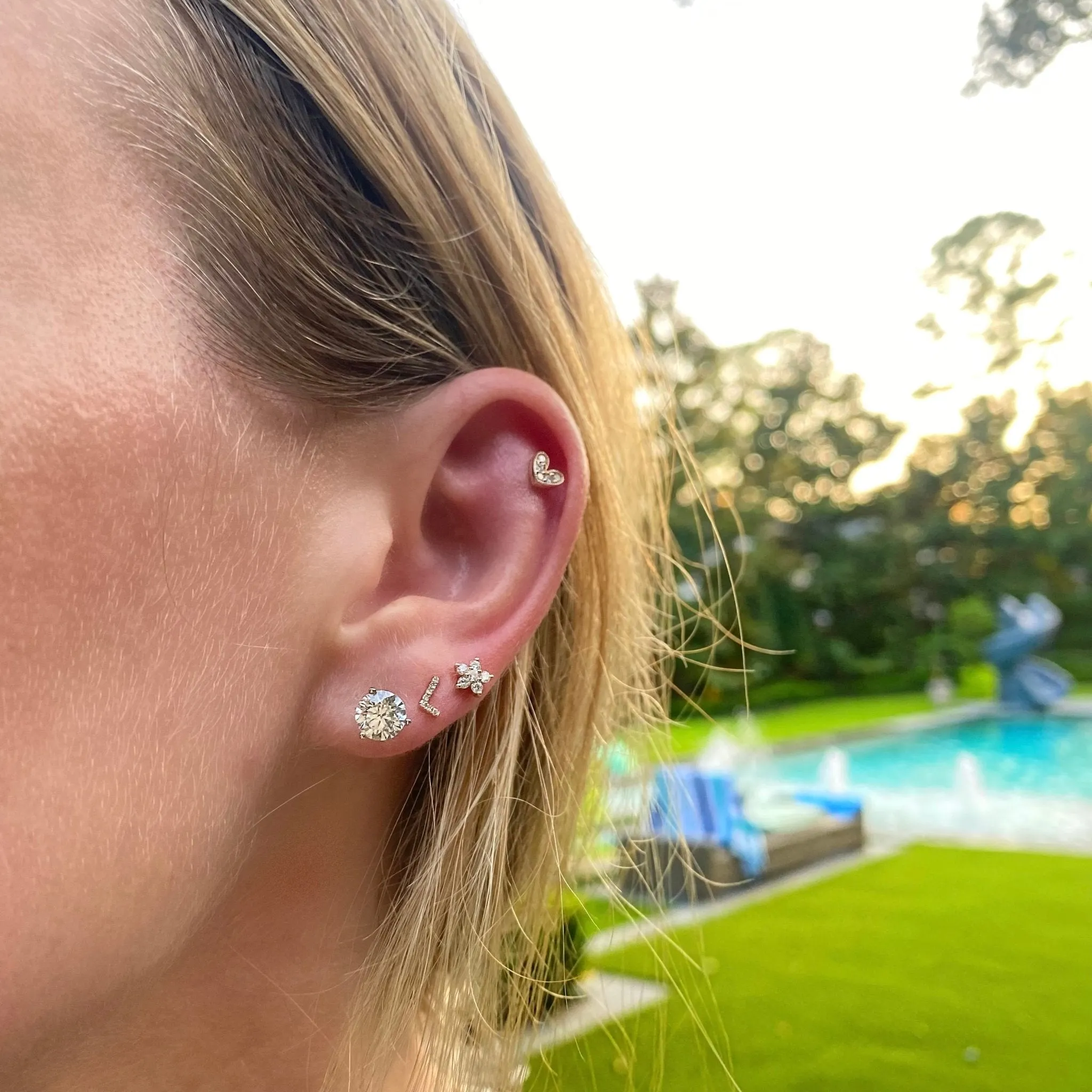 Artsy Heart Studs sold by LINDSEY LEIGH JEWELRY product image thumbnail 4