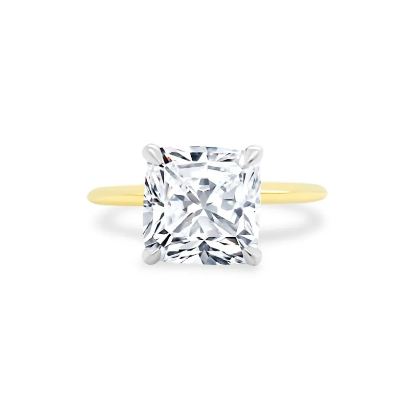 Cushion Cut Solitaire sold by LINDSEY LEIGH JEWELRY