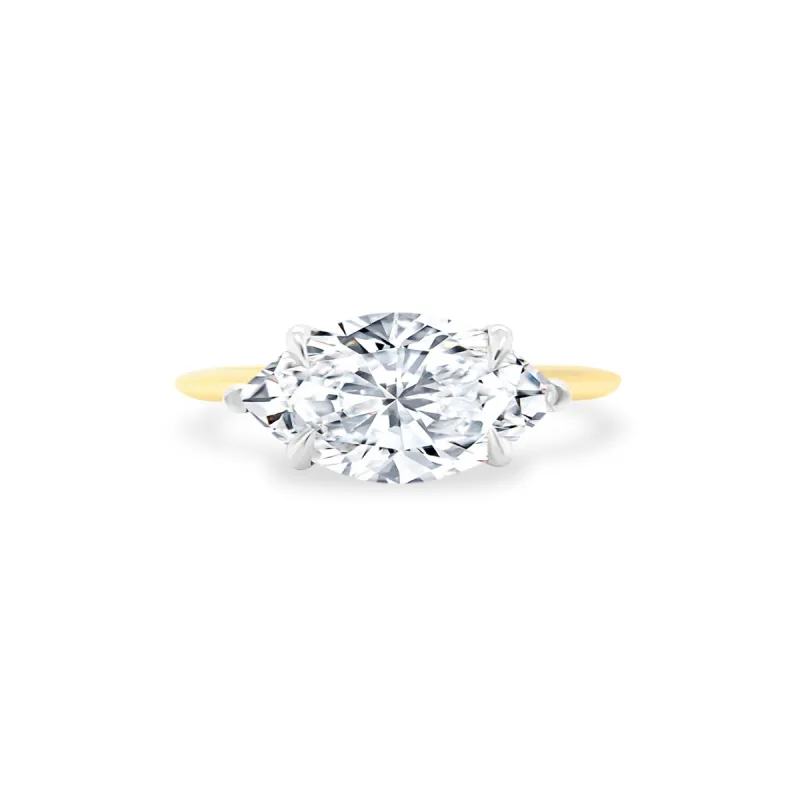 East West Marquise Cut Solitaire sold by LINDSEY LEIGH JEWELRY