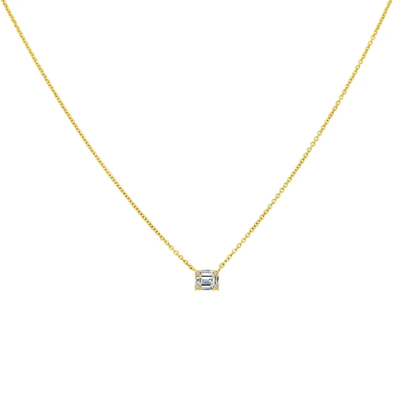 Diamond Mosaic Necklace sold by LINDSEY LEIGH JEWELRY