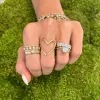 Alternating Diamond & Gemstone Bezel Band sold by LINDSEY LEIGH JEWELRY