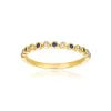 Alternating Diamond & Gemstone Bezel Band sold by LINDSEY LEIGH JEWELRY