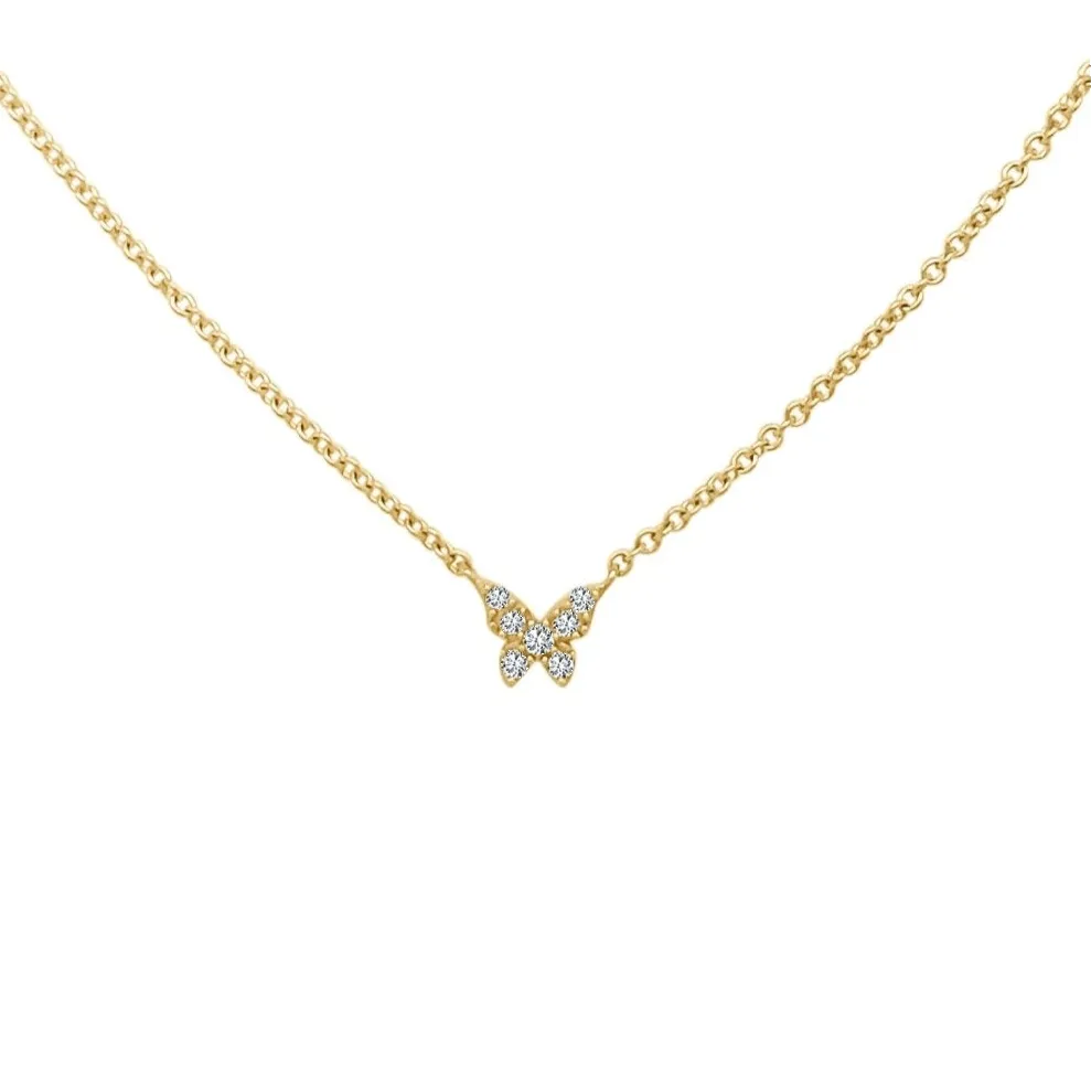 Petite Butterfly Necklace sold by LINDSEY LEIGH JEWELRY
